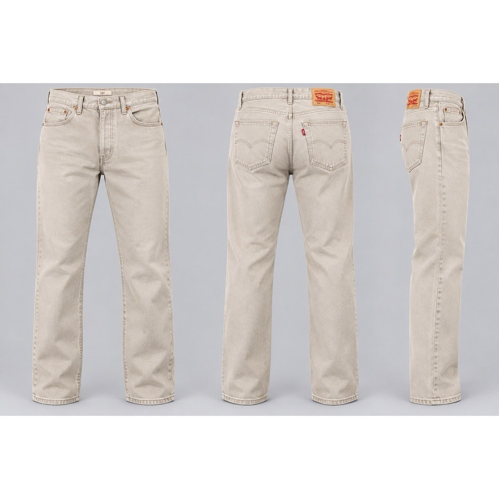 NEW Levi's 505 Regular Mens 36/32 tan Denim Straight Leg Jeans
